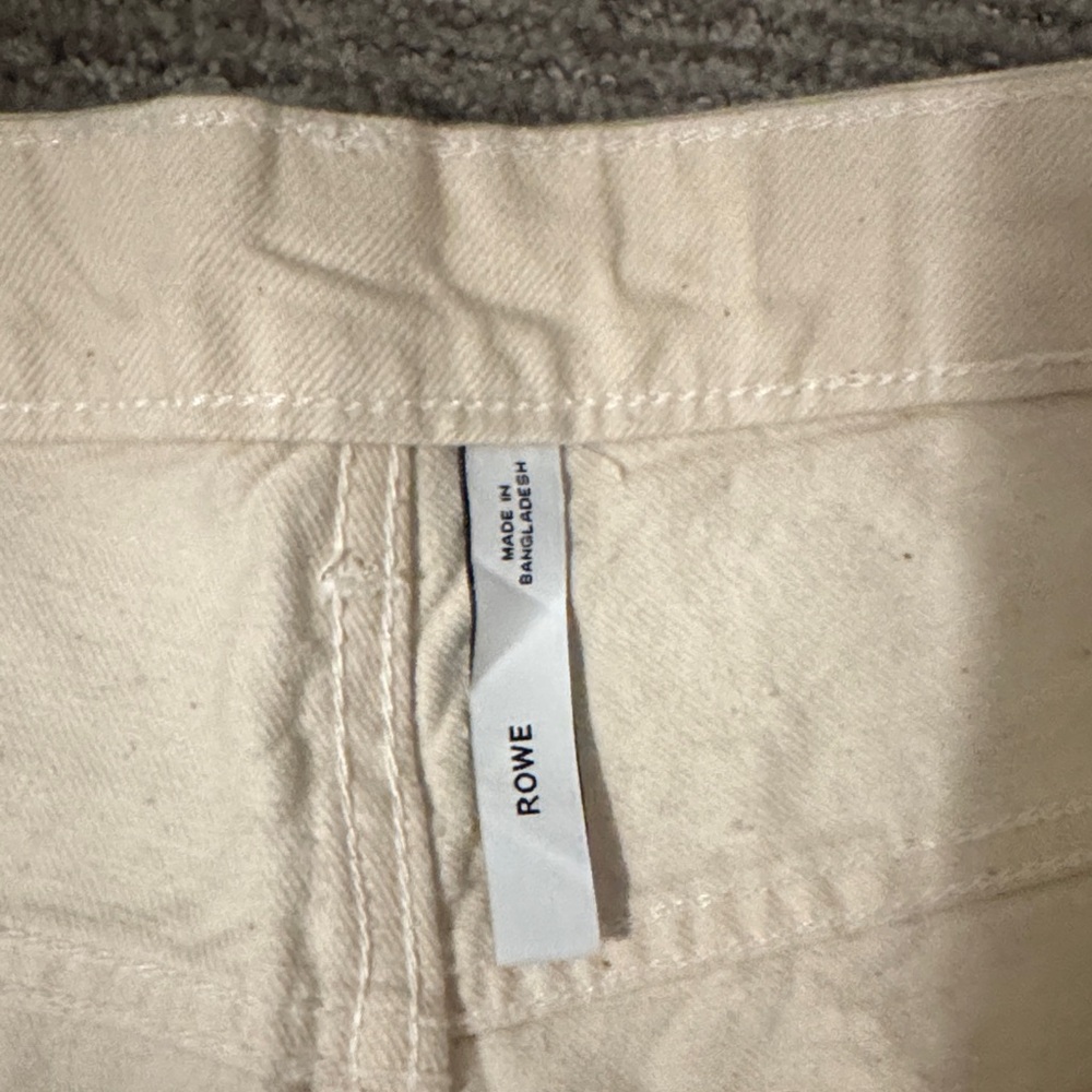 Rowe Cream Straight-Leg Jeans - Picture 5 of 6